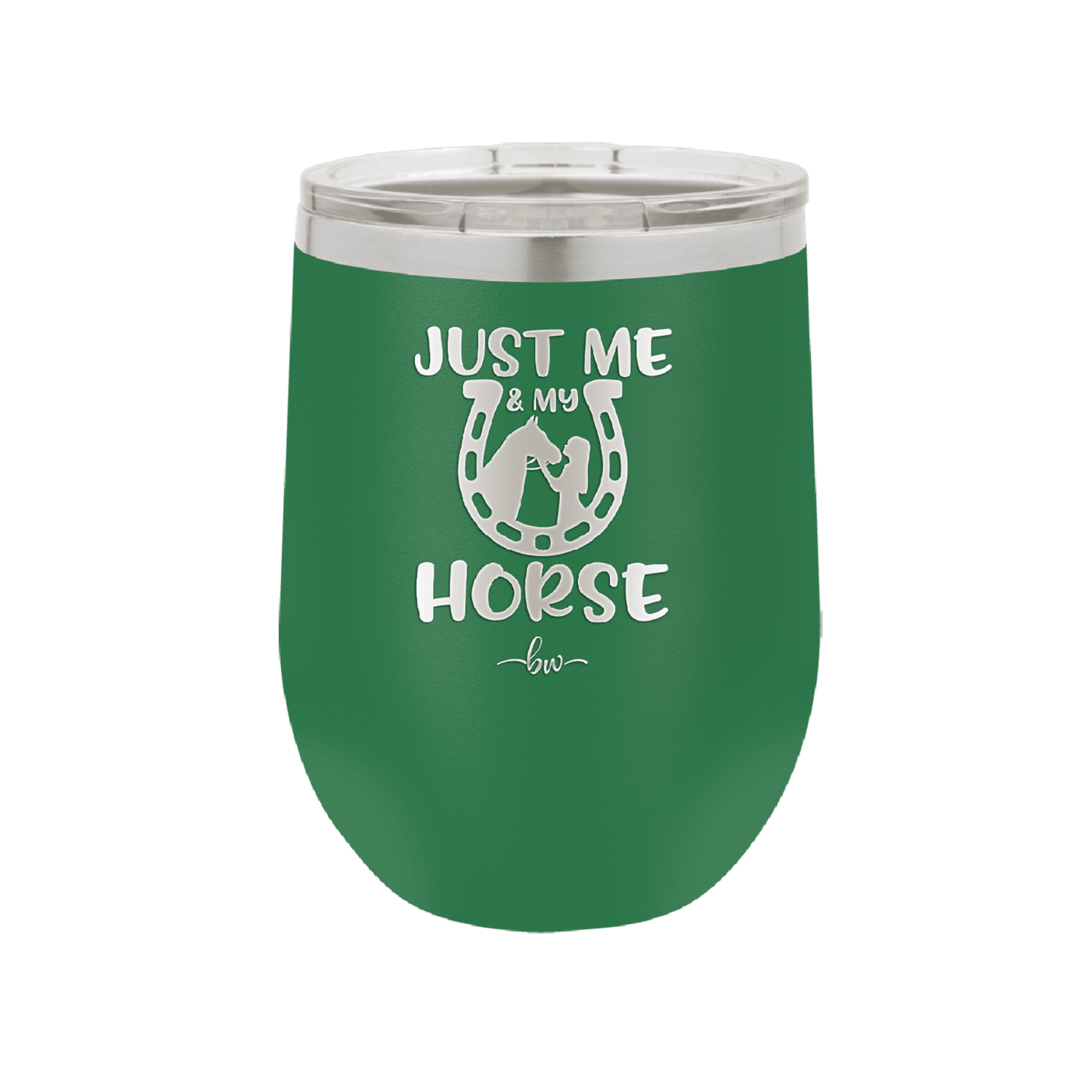 Just Me and My Horse 2 - Laser Engraved Stainless Steel Drinkware - 1416 -