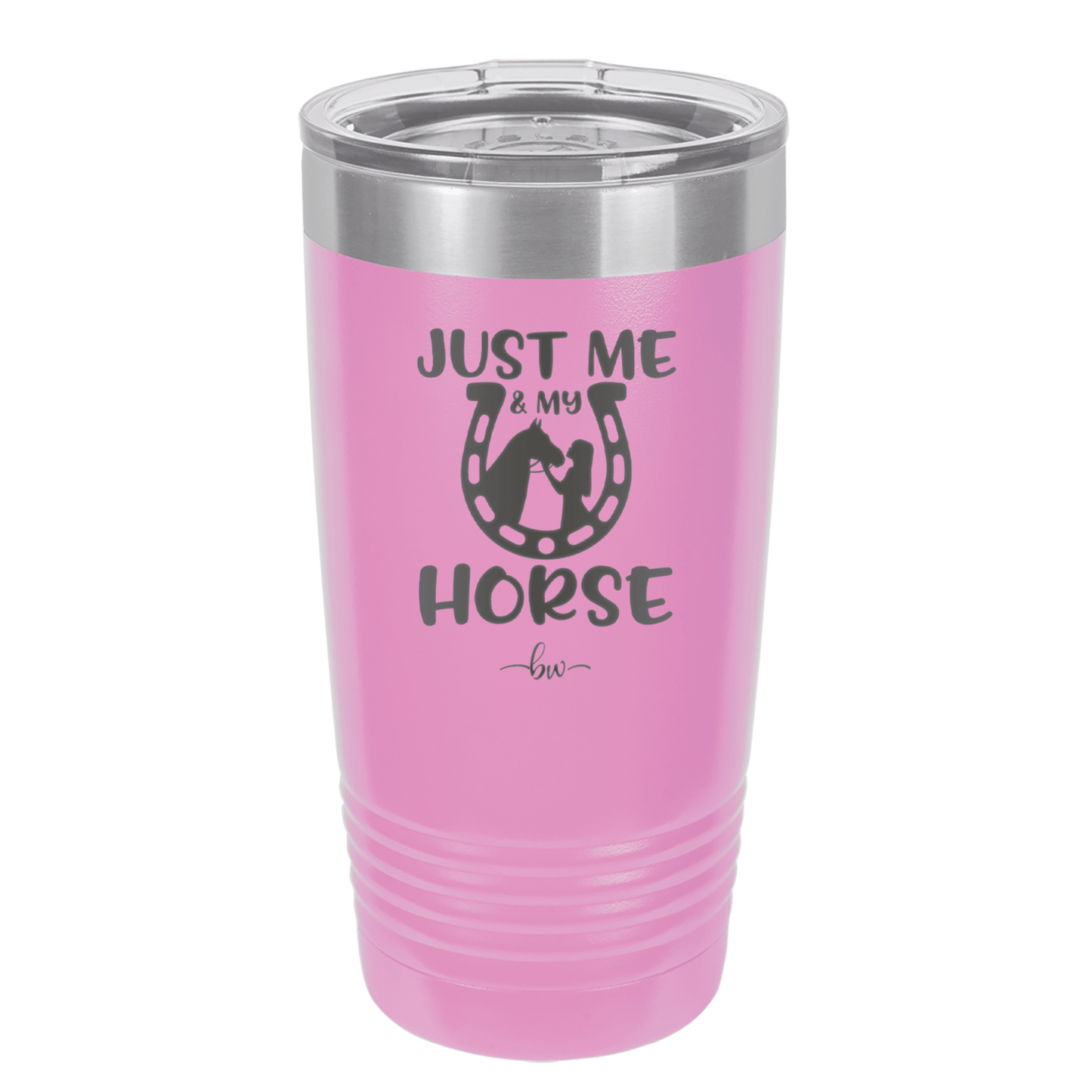 Just Me and My Horse 2 - Laser Engraved Stainless Steel Drinkware - 1416 -