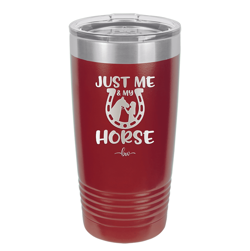 Just Me and My Horse 2 - Laser Engraved Stainless Steel Drinkware - 1416 -