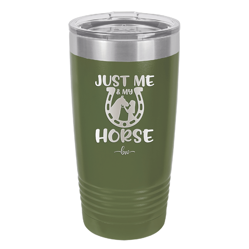 Just Me and My Horse 2 - Laser Engraved Stainless Steel Drinkware - 1416 -