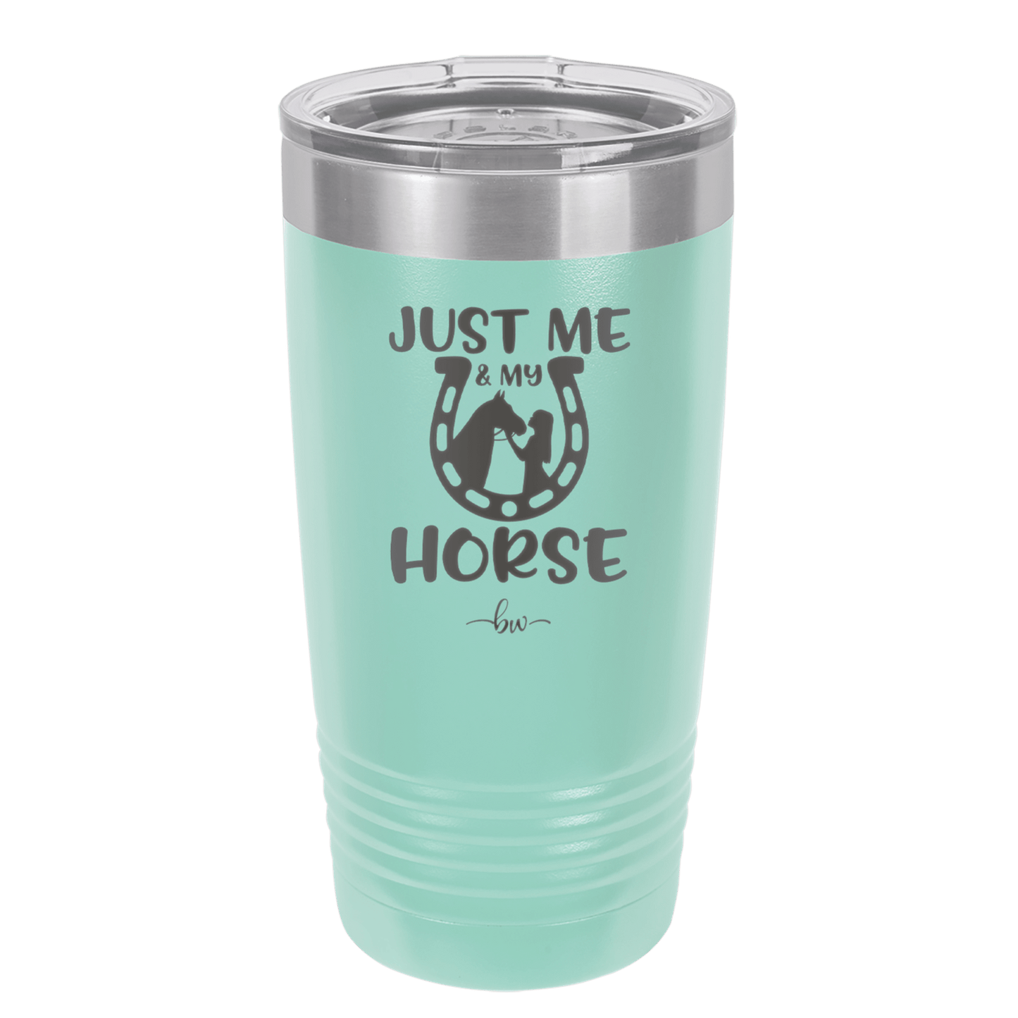 Just Me and My Horse 2 - Laser Engraved Stainless Steel Drinkware - 1416 -