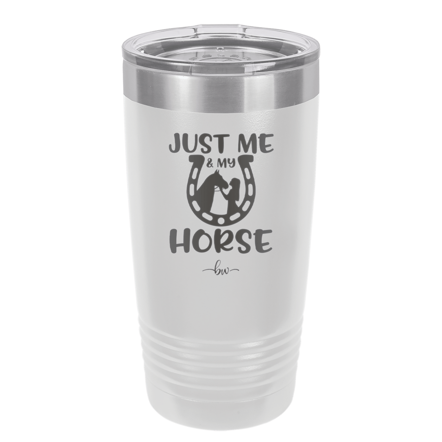 Just Me and My Horse 2 - Laser Engraved Stainless Steel Drinkware - 1416 -