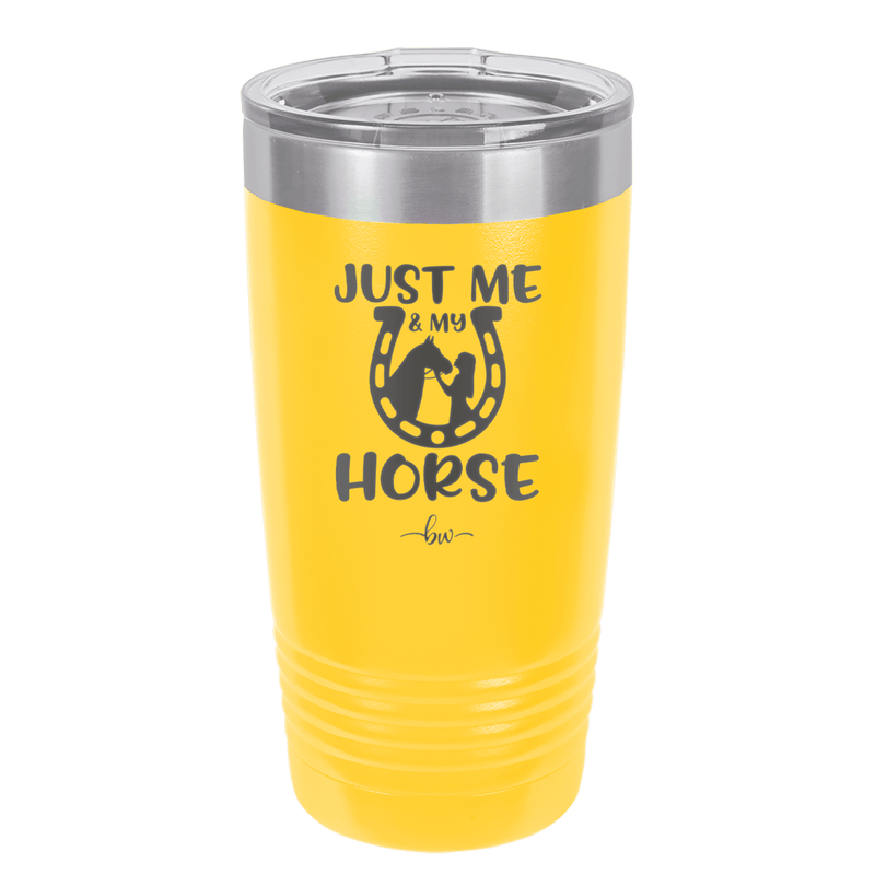 Just Me and My Horse 2 - Laser Engraved Stainless Steel Drinkware - 1416 -