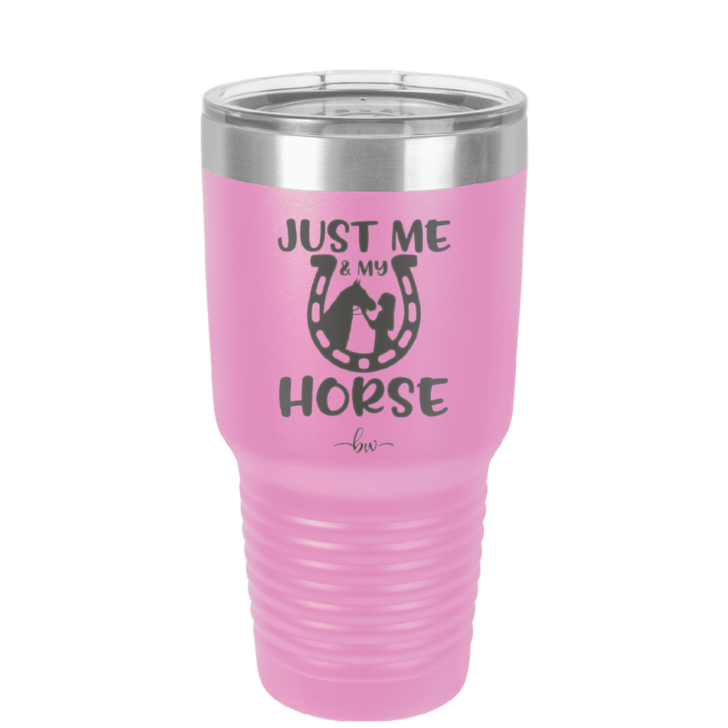 Just Me and My Horse 2 - Laser Engraved Stainless Steel Drinkware - 1416 -