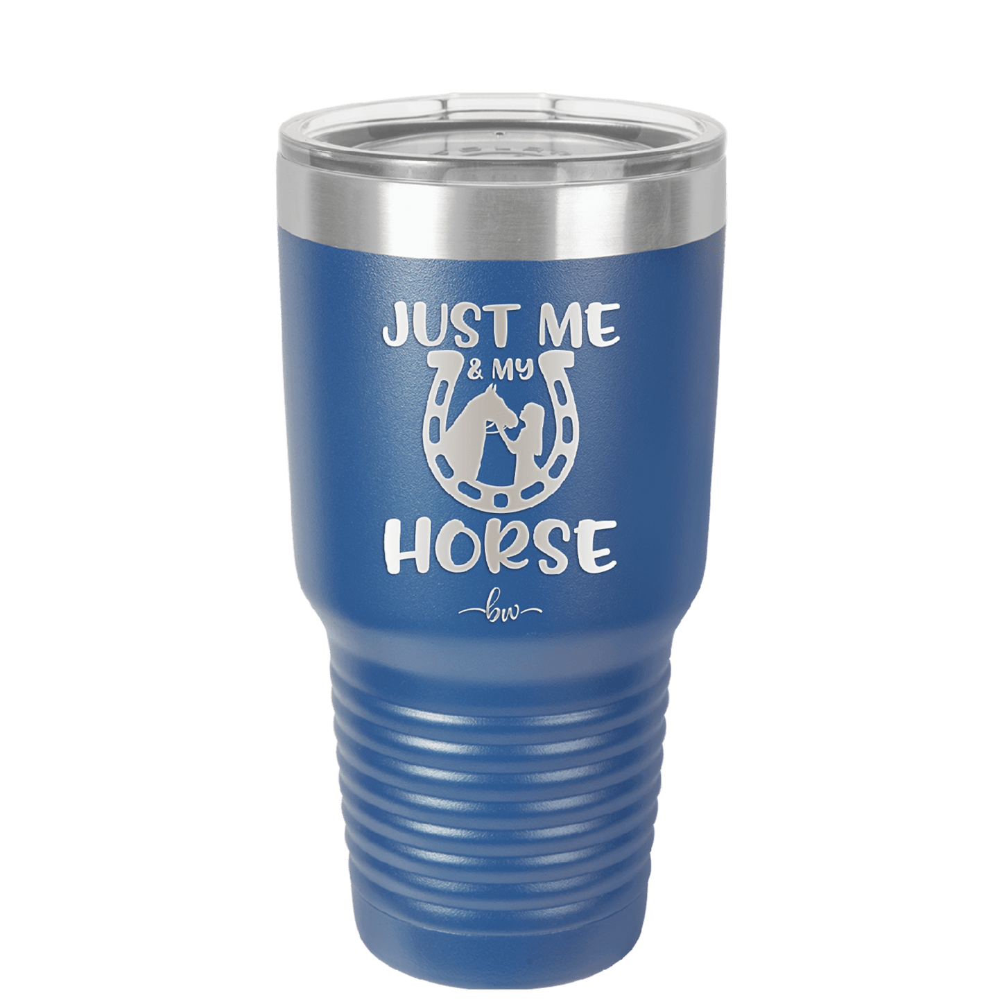 Just Me and My Horse 2 - Laser Engraved Stainless Steel Drinkware - 1416 -