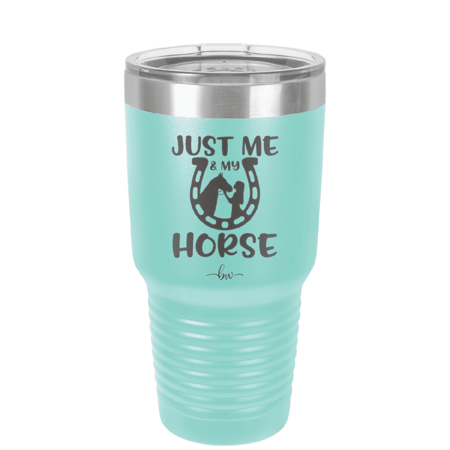 Just Me and My Horse 2 - Laser Engraved Stainless Steel Drinkware - 1416 -