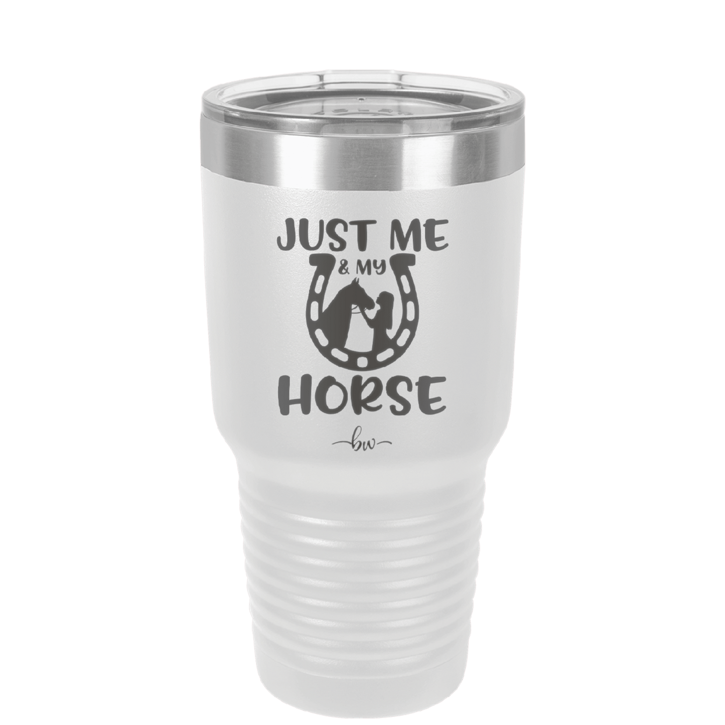 Just Me and My Horse 2 - Laser Engraved Stainless Steel Drinkware - 1416 -