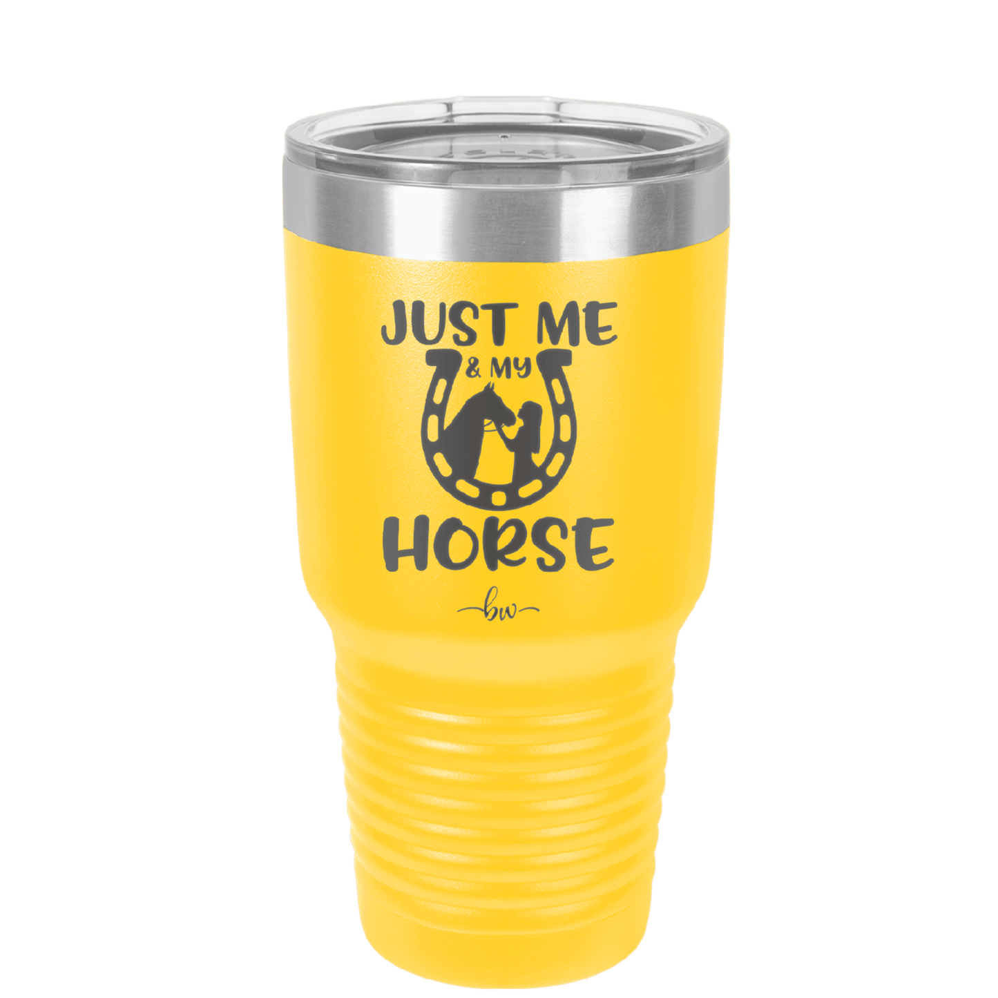 Just Me and My Horse 2 - Laser Engraved Stainless Steel Drinkware - 1416 -