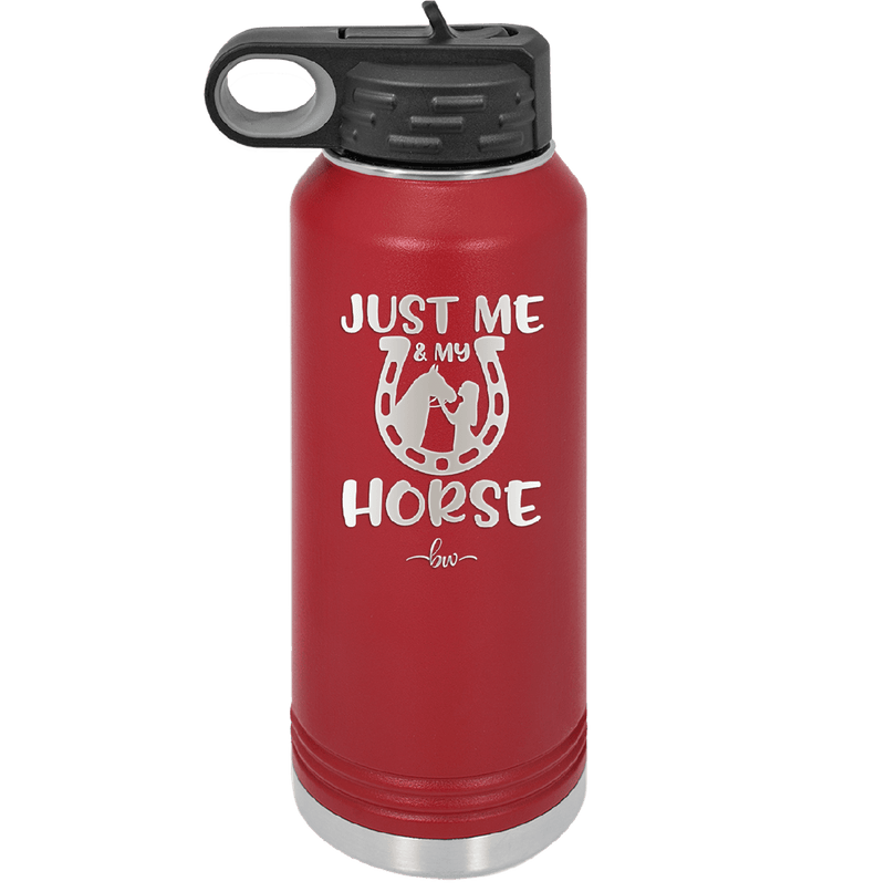 Just Me and My Horse 2 - Laser Engraved Stainless Steel Drinkware - 1416 -