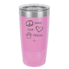 Peace.  Love.  Rescue.   - Laser Engraved Stainless Steel Drinkware - 1011 -