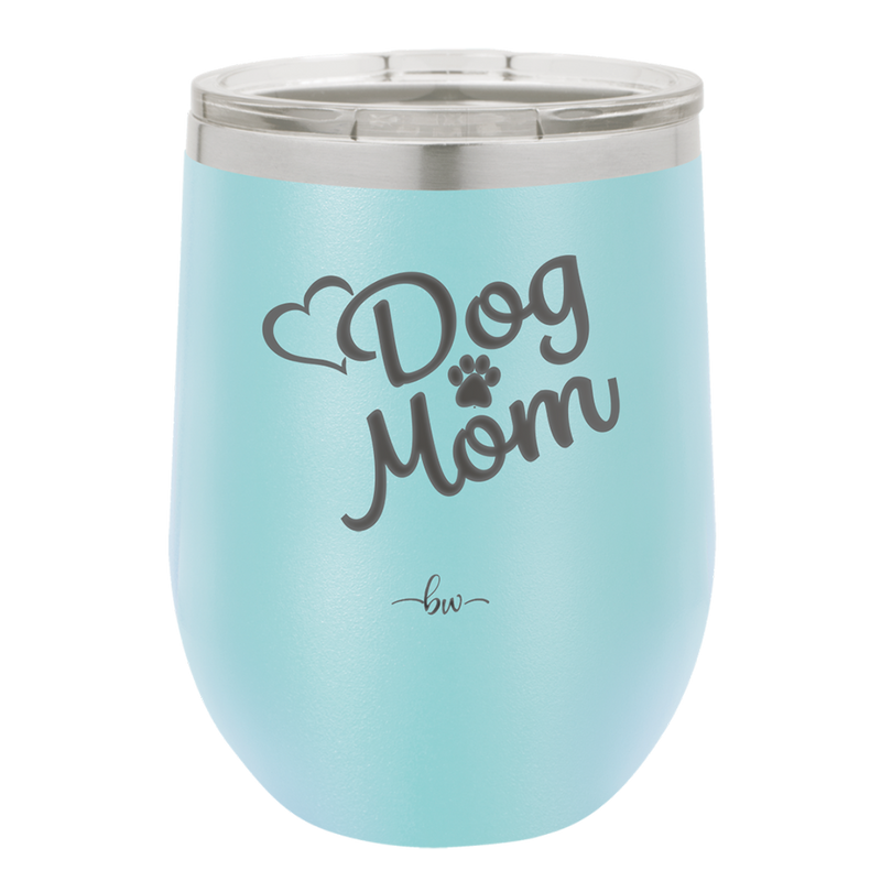 Mum Tumbler, Mom Cup, Full Wrap, Engraved 40oz Tumbler With Handle, Custom Engraving, Blue Dog