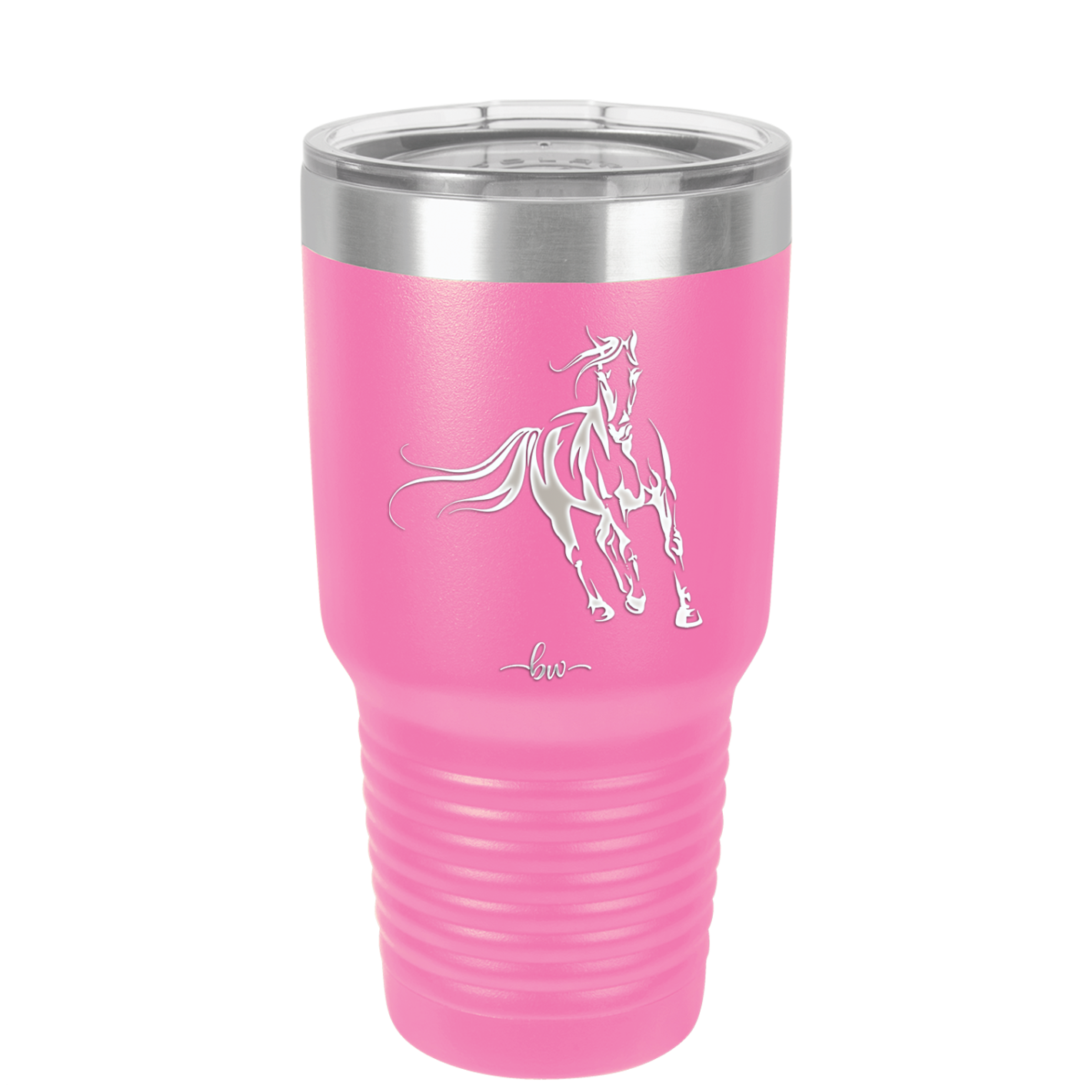 Running Horse - Laser Engraved Stainless Steel Drinkware - 1037 -