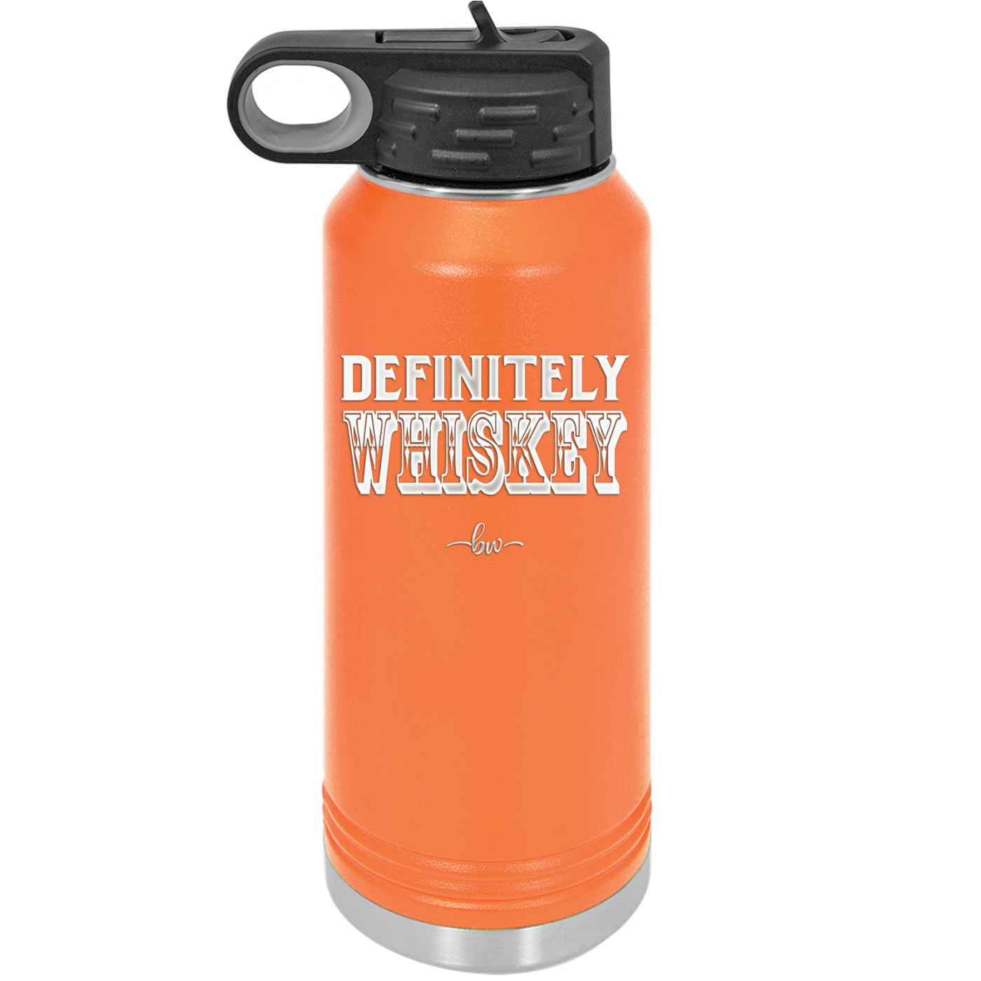 Definitely Whiskey - Laser Engraved Stainless Steel Drinkware - 1081 -