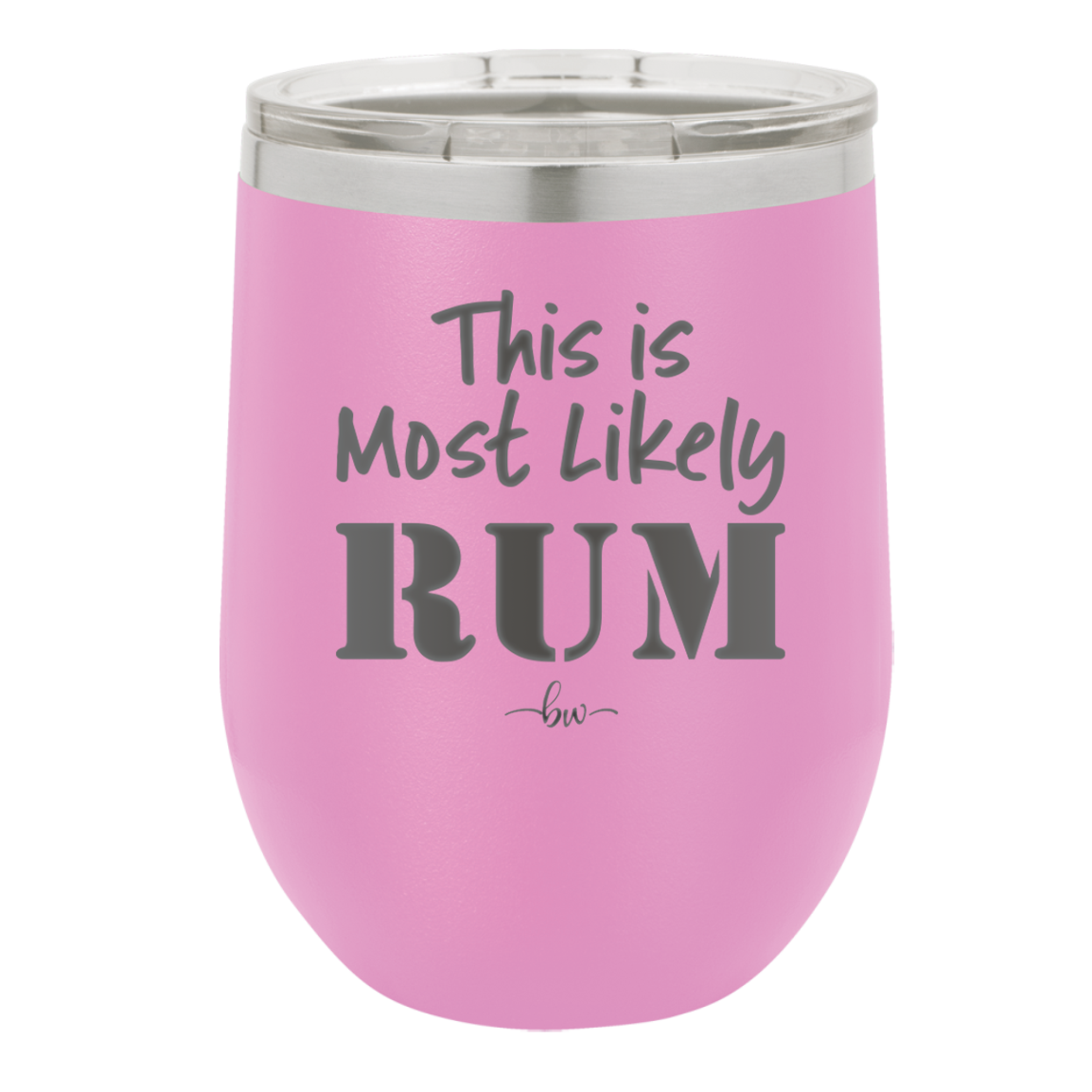 This is Most Likely Rum - Laser Engraved Stainless Steel Drinkware - 1083 -