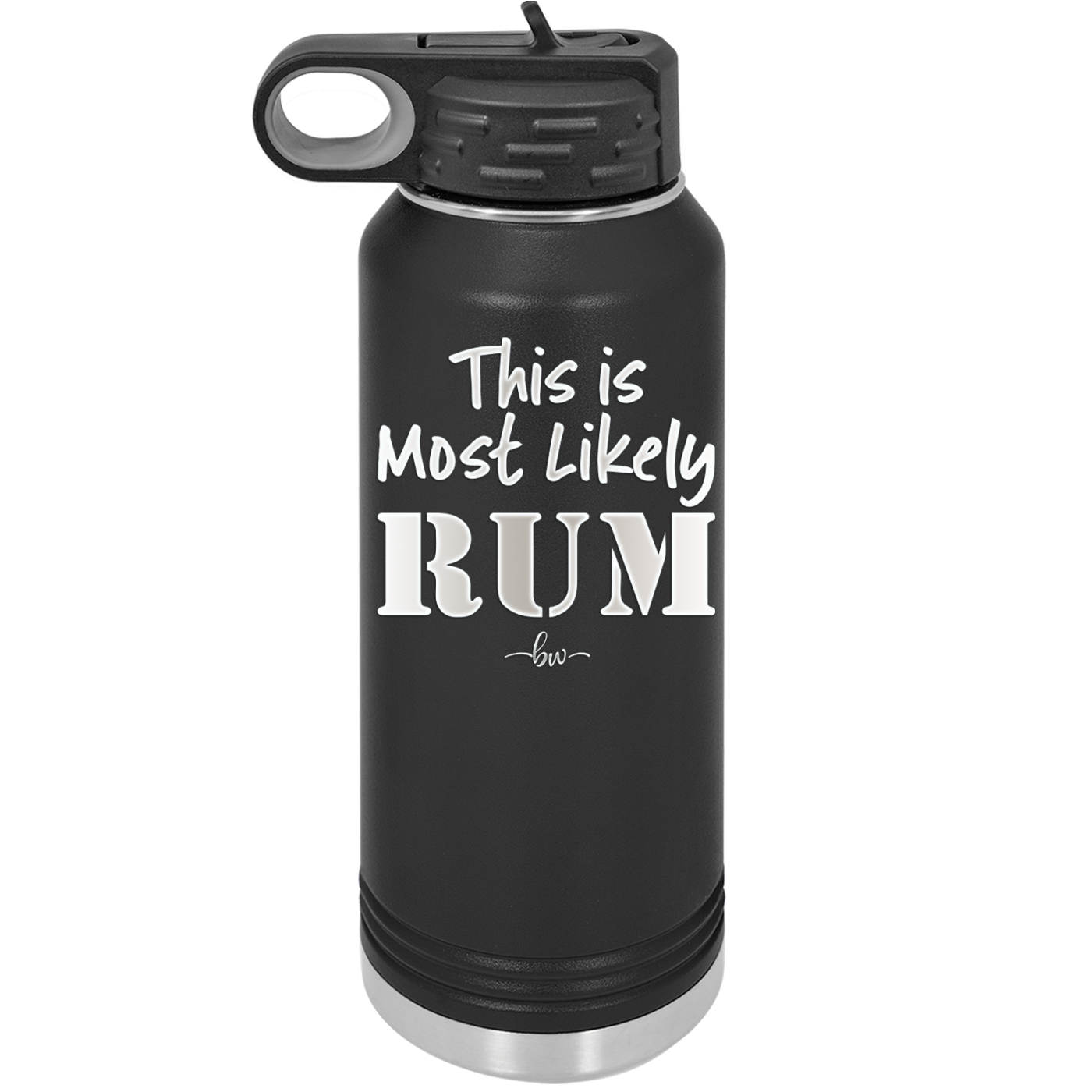 This is Most Likely Rum - Laser Engraved Stainless Steel Drinkware - 1083 -