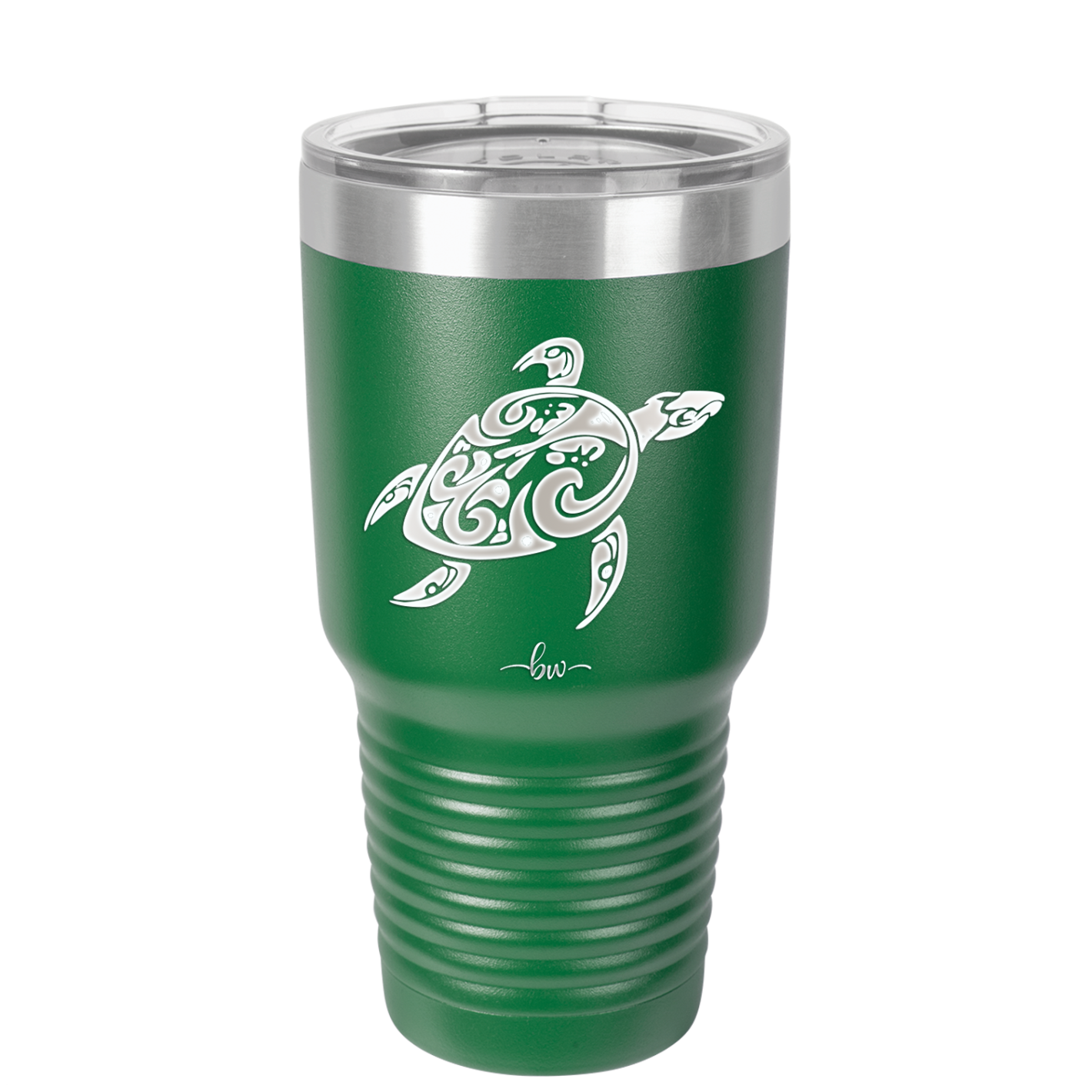 Sea Turtle Tribal - Laser Engraved Stainless Steel Drinkware - 1104 -