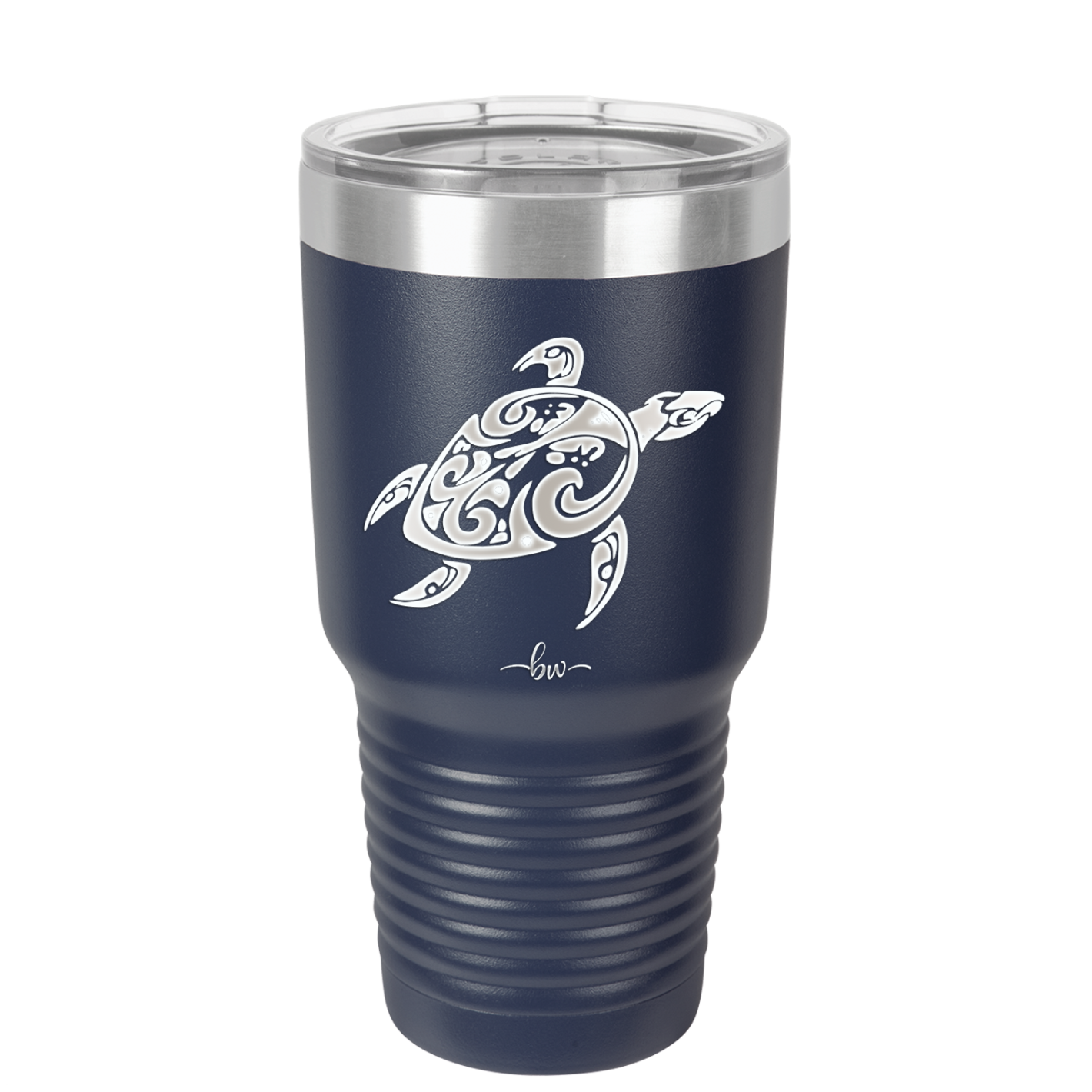 Sea Turtle Tribal - Laser Engraved Stainless Steel Drinkware - 1104 -