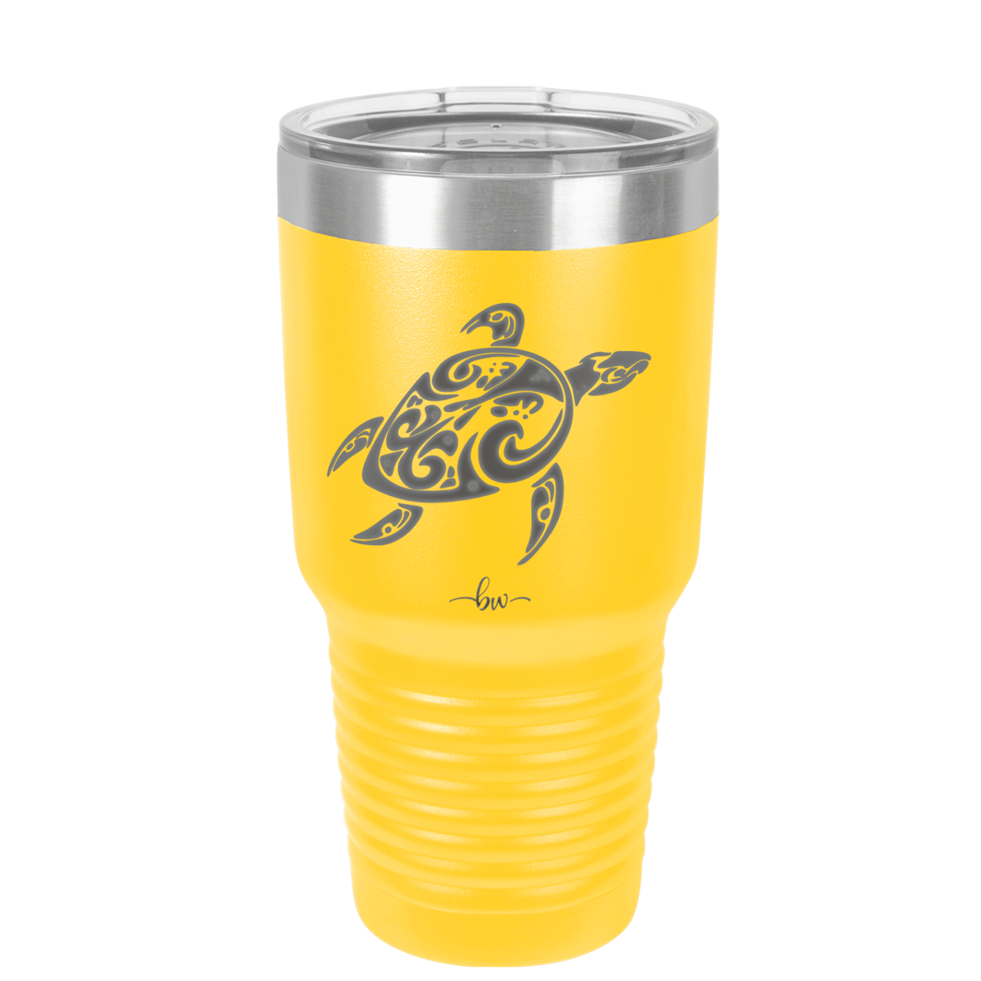 Sea Turtle Tribal - Laser Engraved Stainless Steel Drinkware - 1104 -