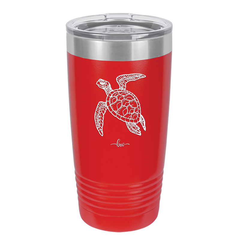 Sea Turtle - Laser Engraved Stainless Steel Drinkware - 1105 -