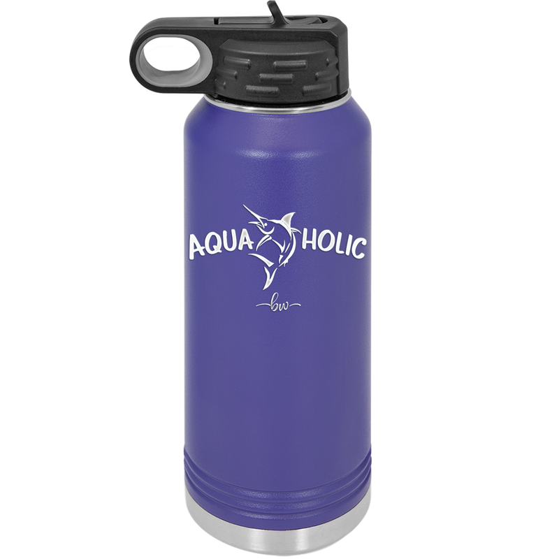 Aquaholic - Laser Engraved Stainless Steel Drinkware - 1108 -