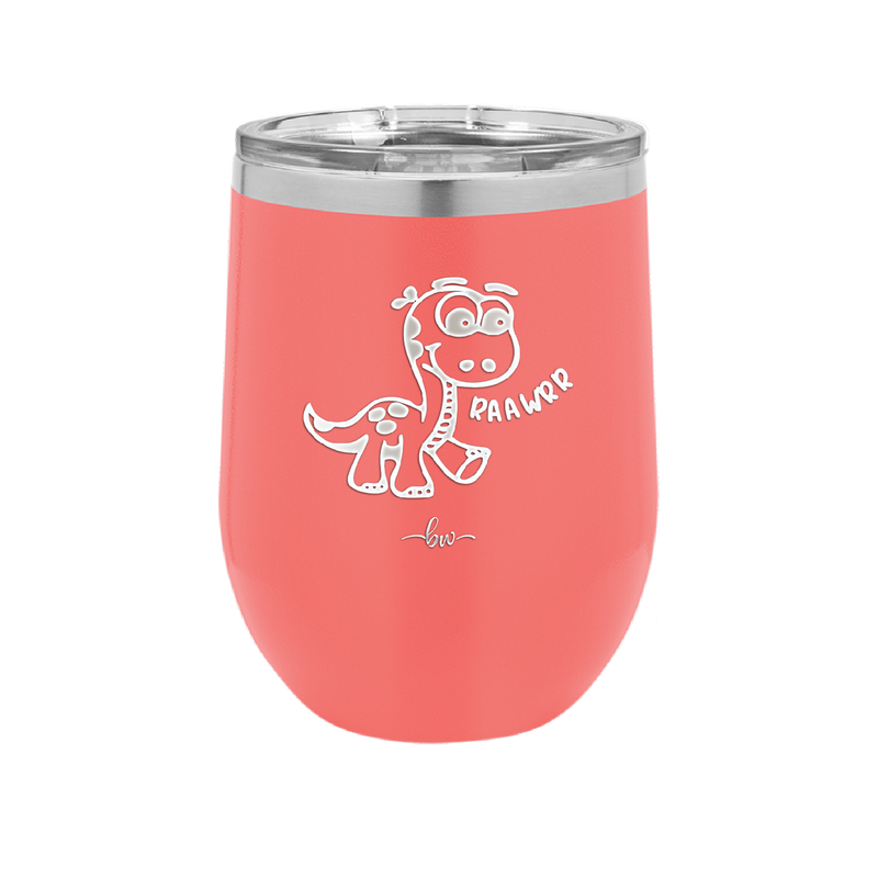 Baby Dinosaur Raawrr - Laser Engraved Stainless Steel Drinkware - 1135 -