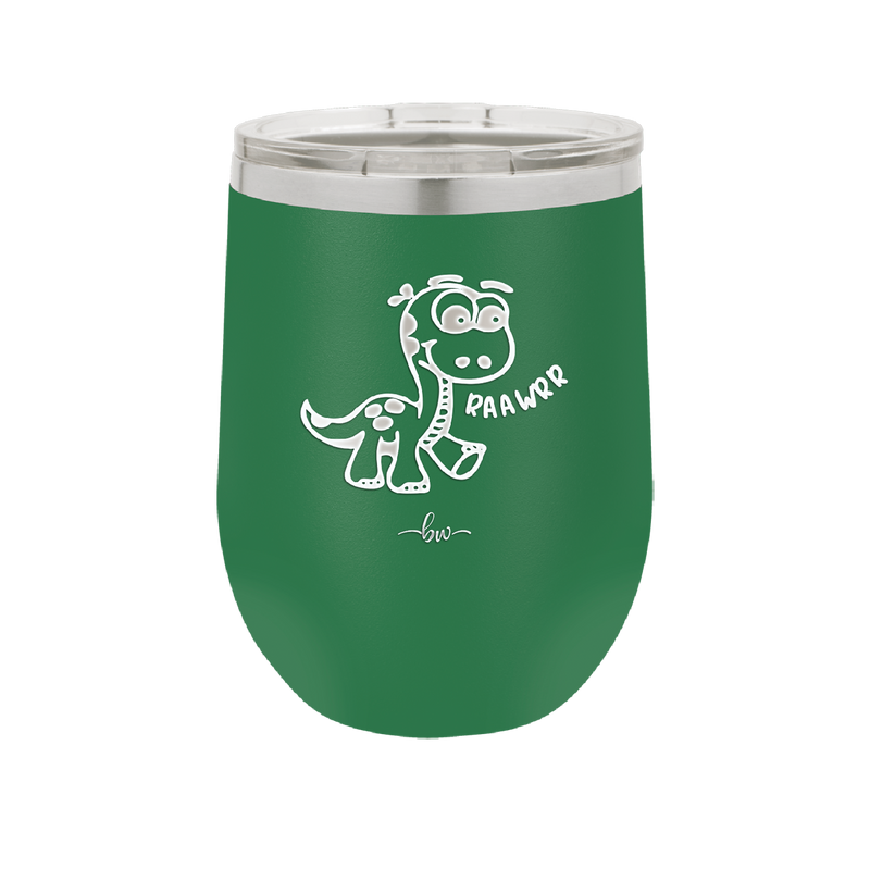 Baby Dinosaur Raawrr - Laser Engraved Stainless Steel Drinkware - 1135 -