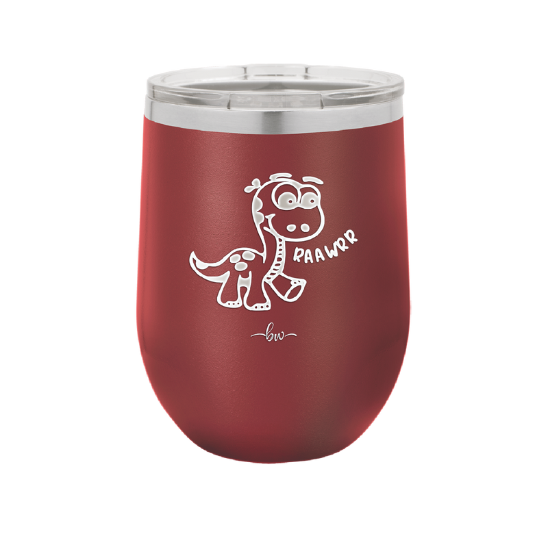 Baby Dinosaur Raawrr - Laser Engraved Stainless Steel Drinkware - 1135 -