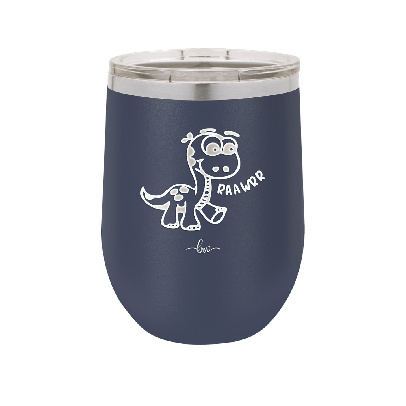 Baby Dinosaur Raawrr - Laser Engraved Stainless Steel Drinkware - 1135 -