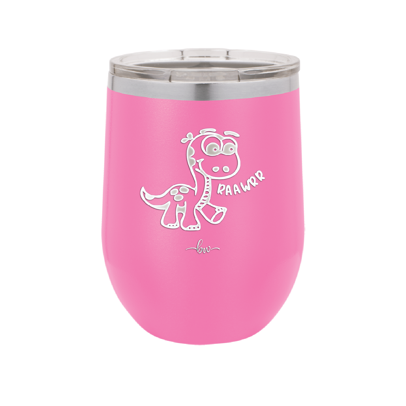 Baby Dinosaur Raawrr - Laser Engraved Stainless Steel Drinkware - 1135 -