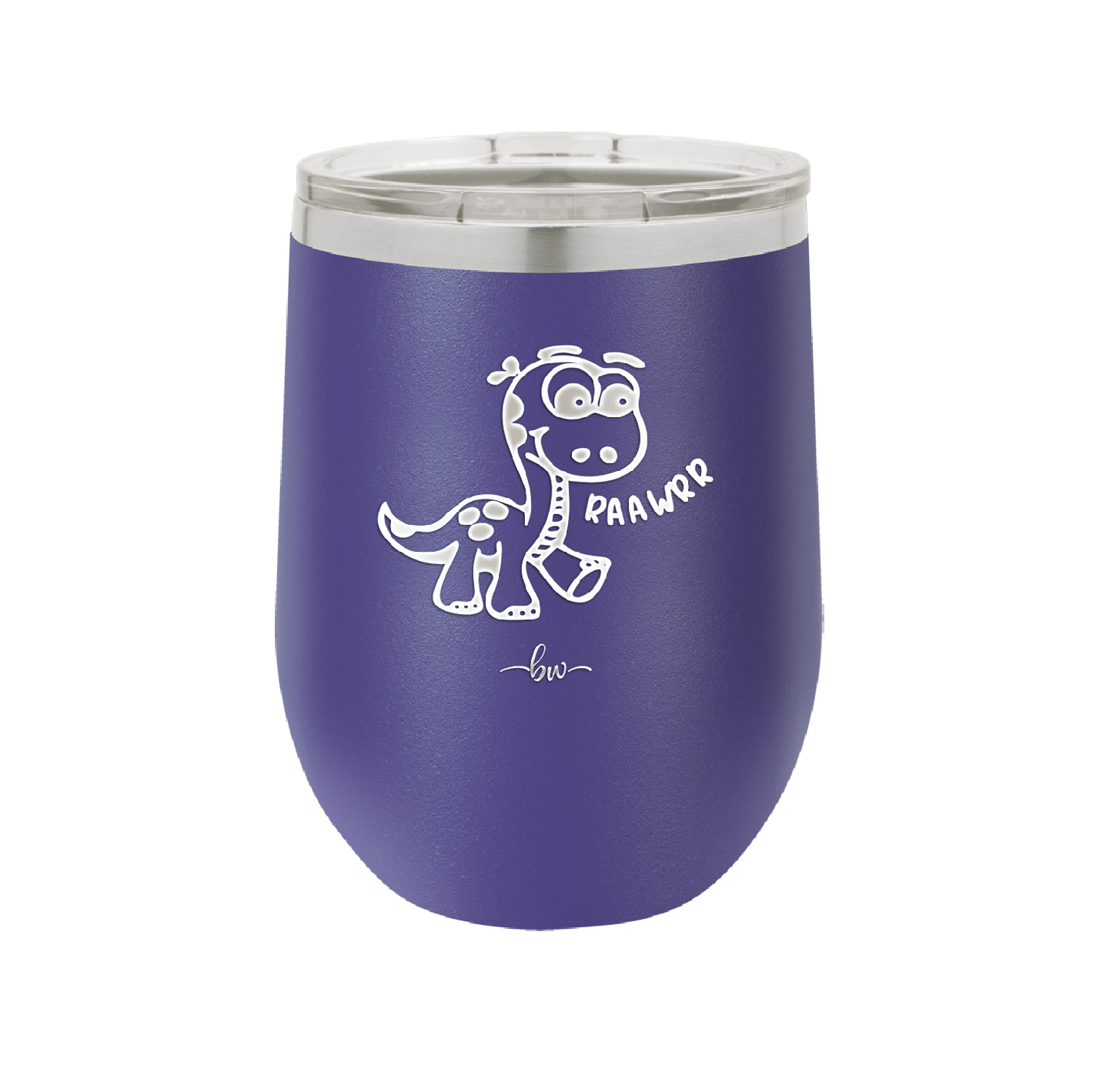 Baby Dinosaur Raawrr - Laser Engraved Stainless Steel Drinkware - 1135 -