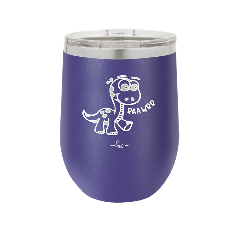 Baby Dinosaur Raawrr - Laser Engraved Stainless Steel Drinkware - 1135 -