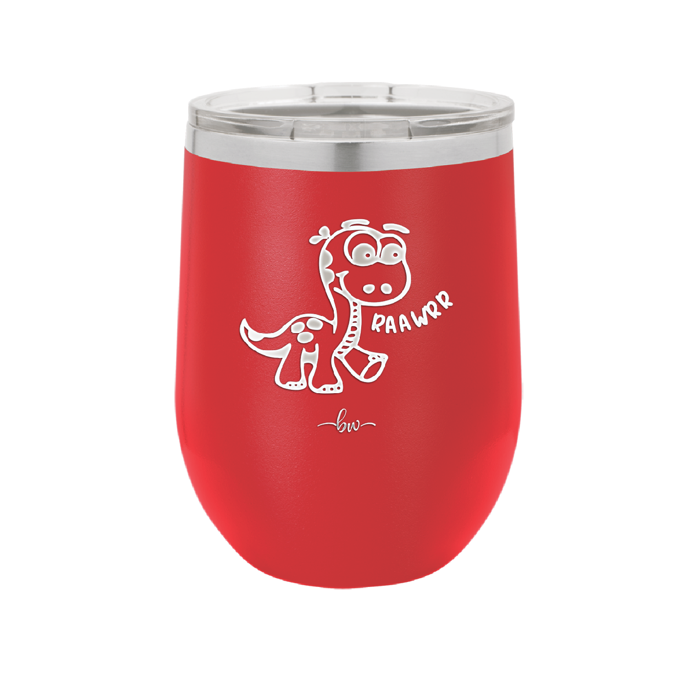 Baby Dinosaur Raawrr - Laser Engraved Stainless Steel Drinkware - 1135 -