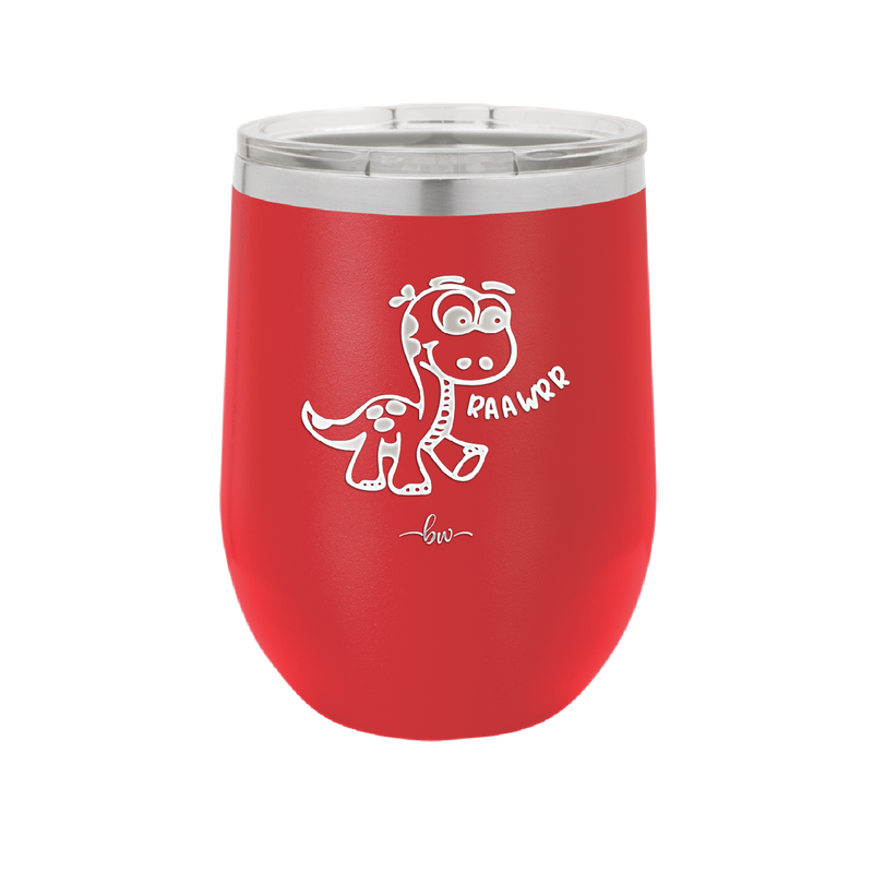 Baby Dinosaur Raawrr - Laser Engraved Stainless Steel Drinkware - 1135 -