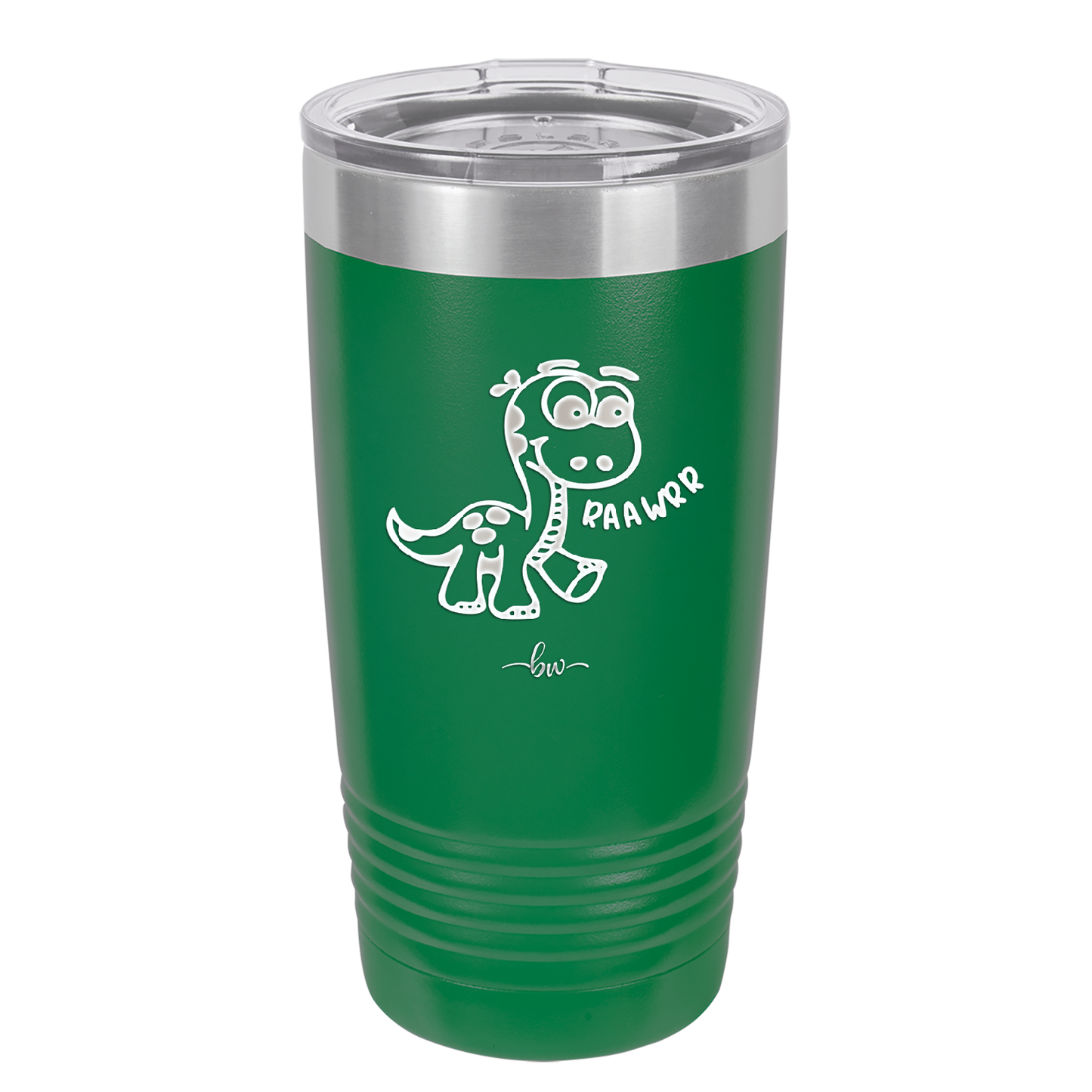 Baby Dinosaur Raawrr - Laser Engraved Stainless Steel Drinkware - 1135 -