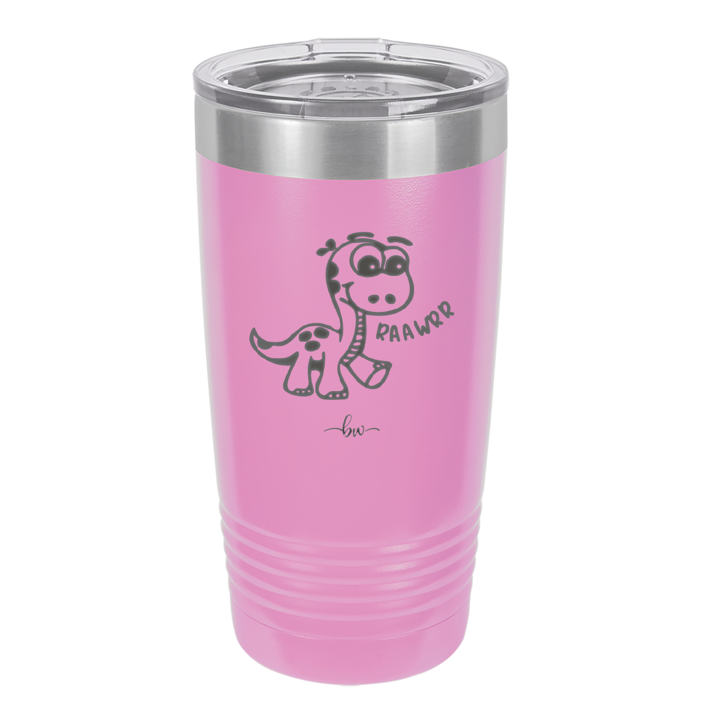 Baby Dinosaur Raawrr - Laser Engraved Stainless Steel Drinkware - 1135 -