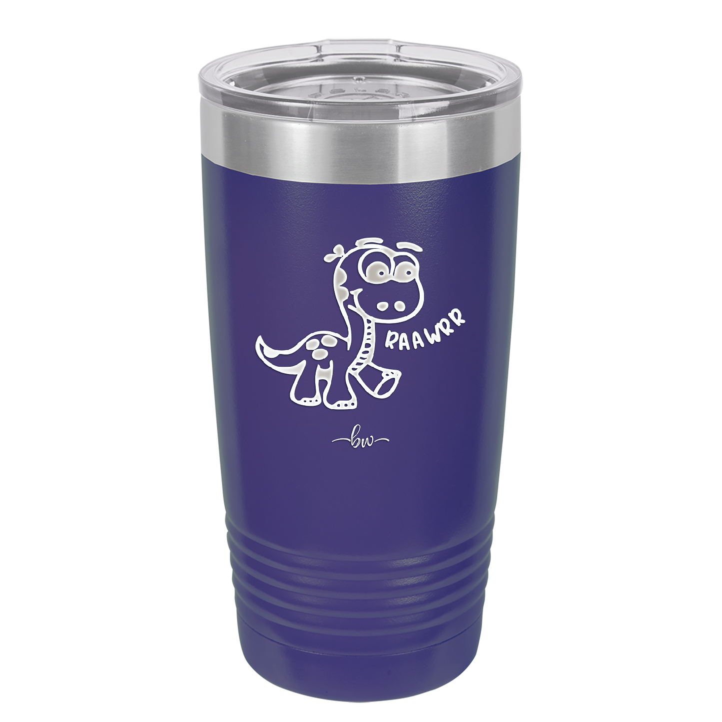 Baby Dinosaur Raawrr - Laser Engraved Stainless Steel Drinkware - 1135 -