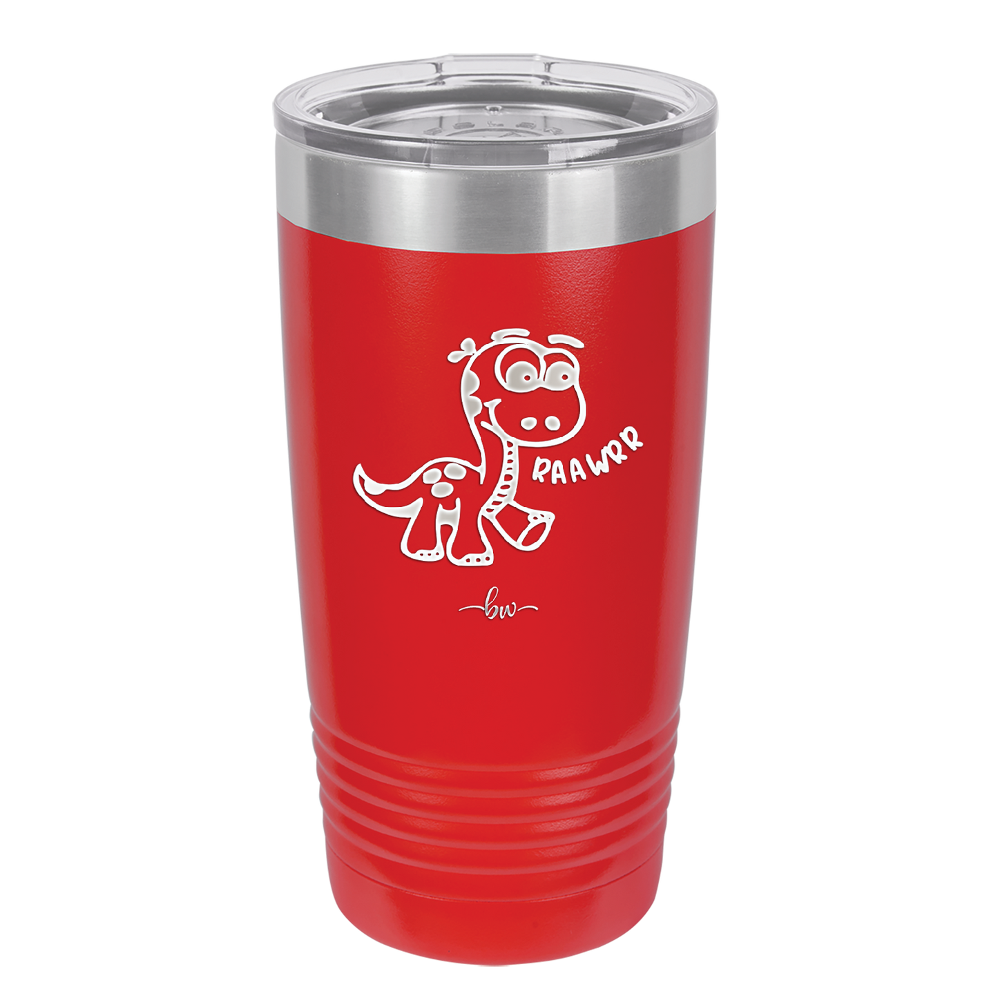 Baby Dinosaur Raawrr - Laser Engraved Stainless Steel Drinkware - 1135 -