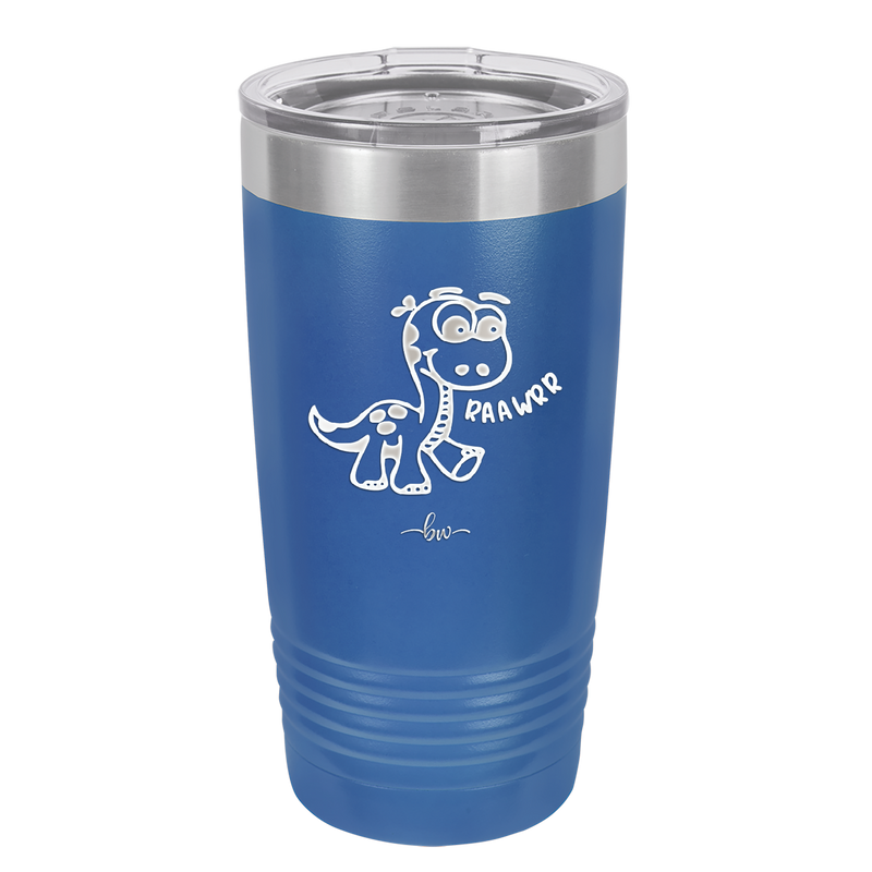 Baby Dinosaur Raawrr - Laser Engraved Stainless Steel Drinkware - 1135 -