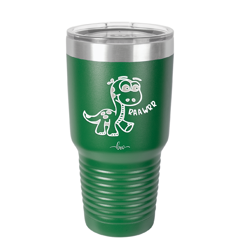 Baby Dinosaur Raawrr - Laser Engraved Stainless Steel Drinkware - 1135 -