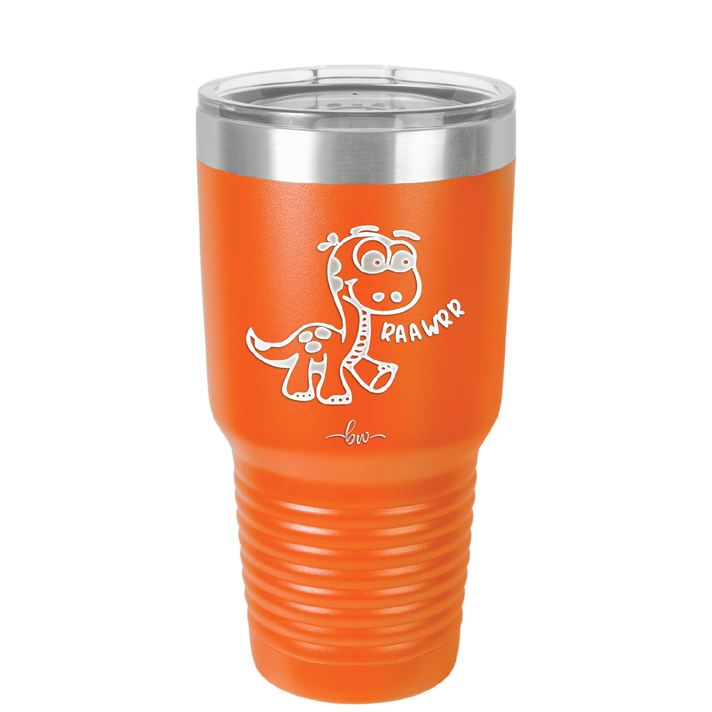 Baby Dinosaur Raawrr - Laser Engraved Stainless Steel Drinkware - 1135 -