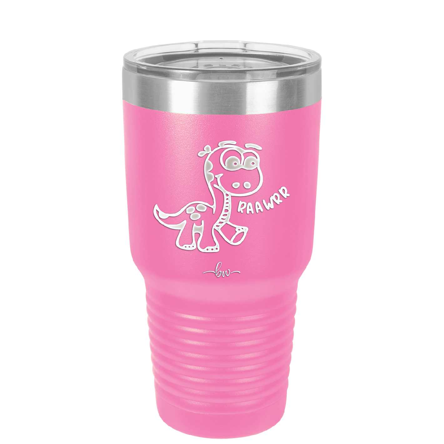 Baby Dinosaur Raawrr - Laser Engraved Stainless Steel Drinkware - 1135 -