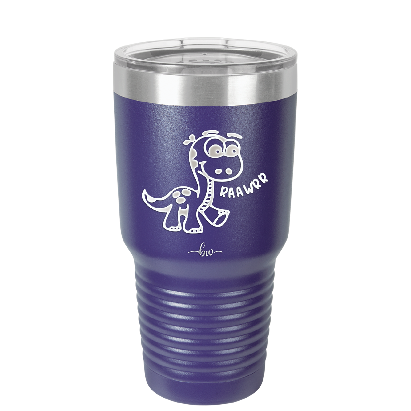 Baby Dinosaur Raawrr - Laser Engraved Stainless Steel Drinkware - 1135 -