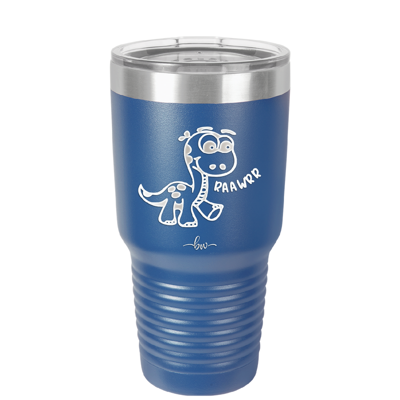 Baby Dinosaur Raawrr - Laser Engraved Stainless Steel Drinkware - 1135 -