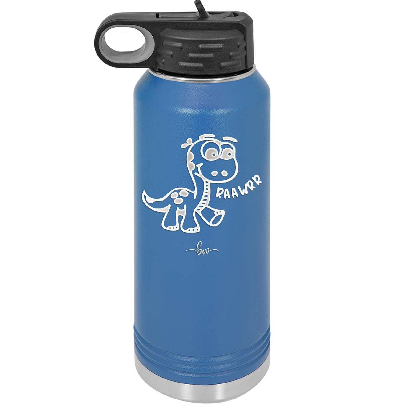 Baby Dinosaur Raawrr - Laser Engraved Stainless Steel Drinkware - 1135 -