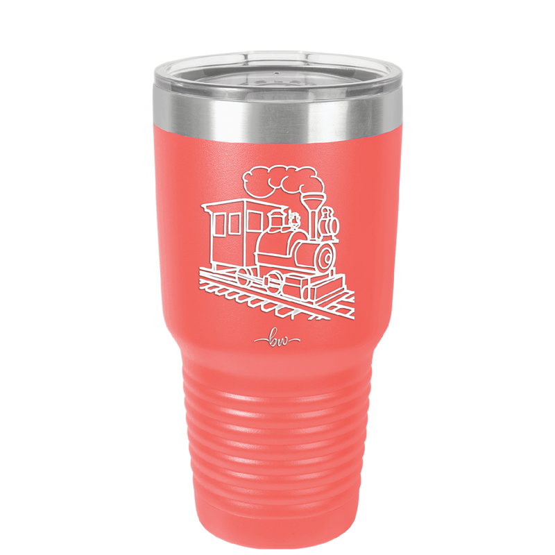 Train - Laser Engraved Stainless Steel Drinkware - 1138 -