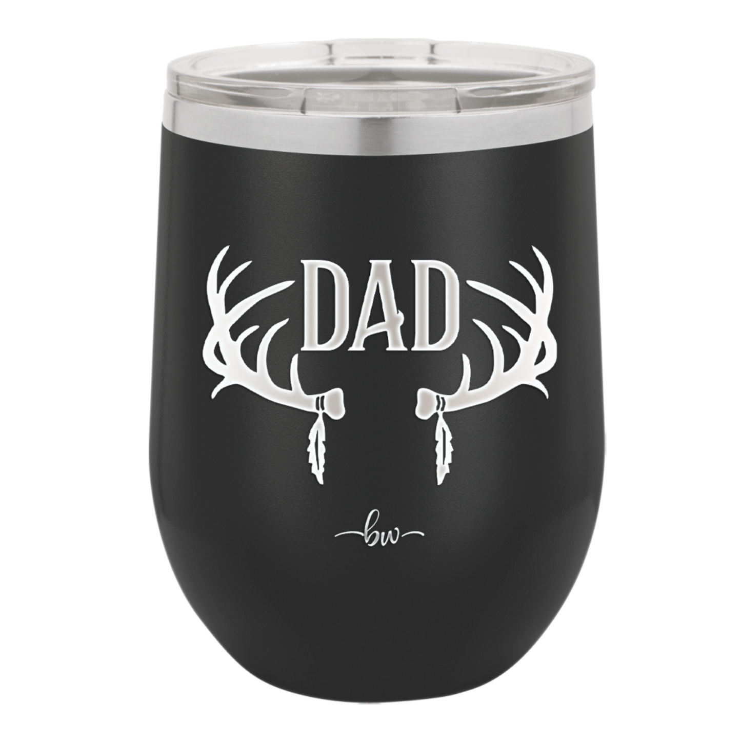 Antlers Dad - Laser Engraved Stainless Steel Drinkware - 1148 -