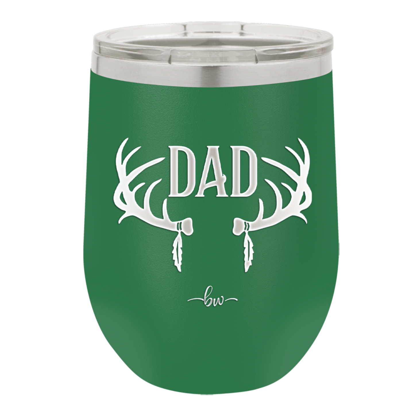 Antlers Dad - Laser Engraved Stainless Steel Drinkware - 1148 -