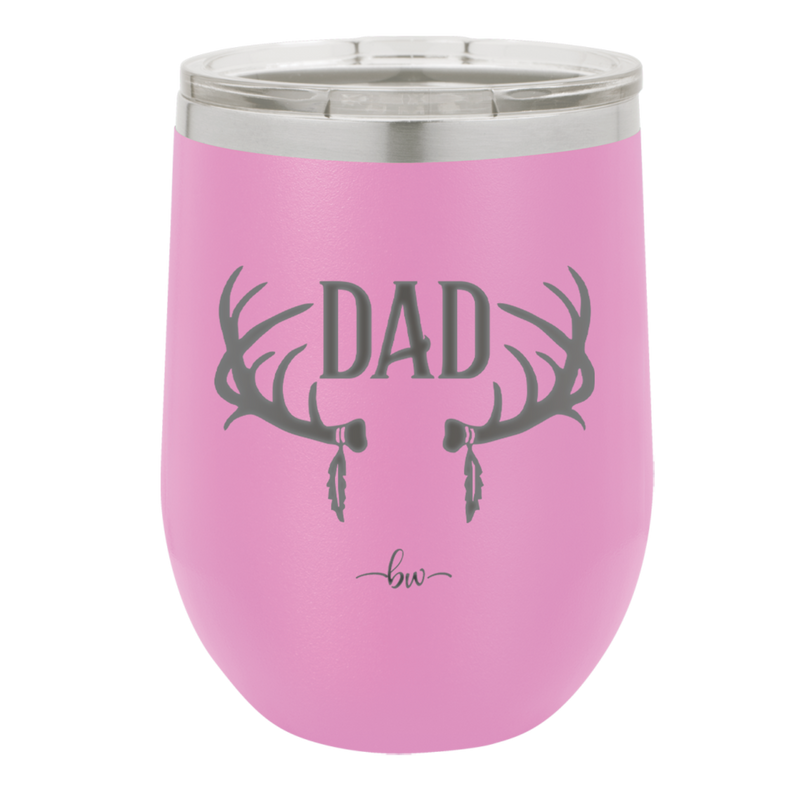 Antlers Dad - Laser Engraved Stainless Steel Drinkware - 1148 -