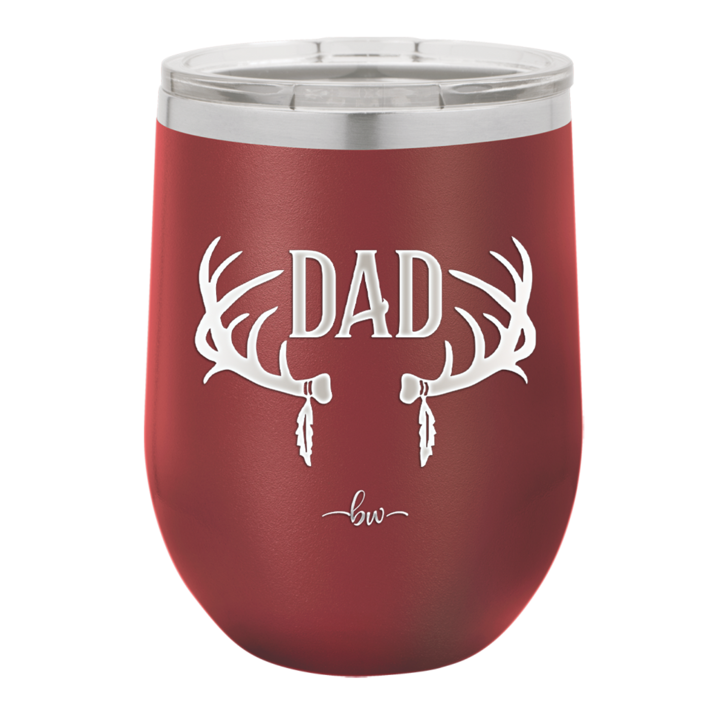 Antlers Dad - Laser Engraved Stainless Steel Drinkware - 1148 -