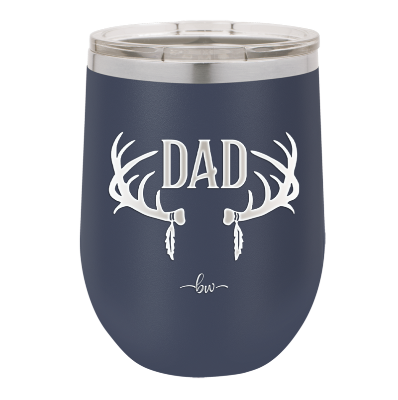 Antlers Dad - Laser Engraved Stainless Steel Drinkware - 1148 -